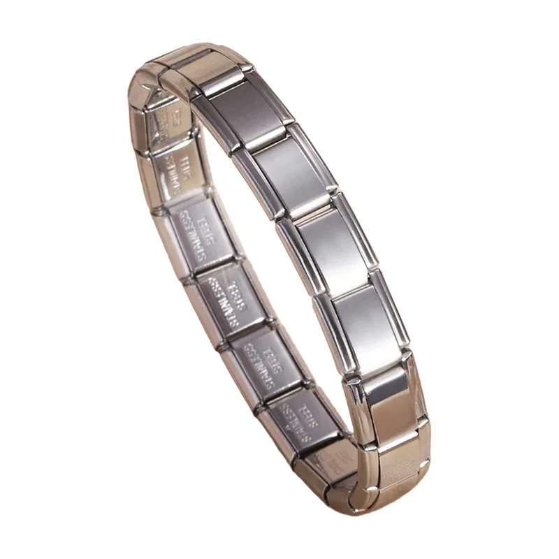 Bracciale a Maglie Modulari in Acciaio Inossidabile, 9mm