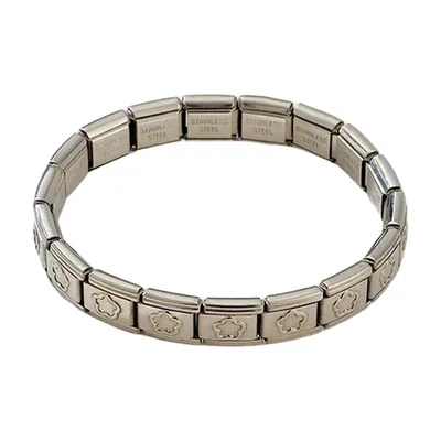 Bracciale a Maglie Modulari, Acciaio Inossidabile 316L, 9mm