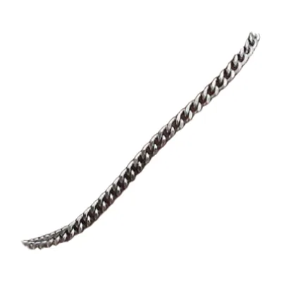 Bracciale a Maglia Cubana, Acciaio Inossidabile