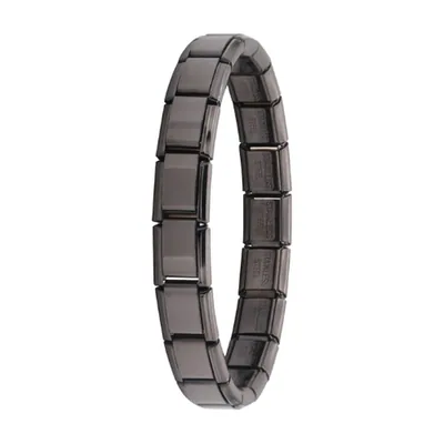 Herren Armband mit quadratischen Gliedern, Edelstahl 316L