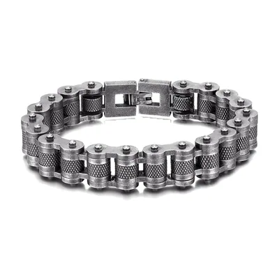 Biker Chain Bracelet, 316L Stainless Steel