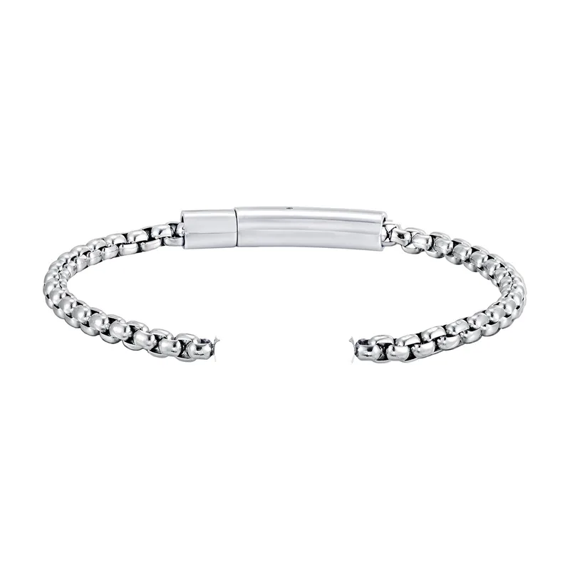 Bracciale a maglie con Croce, Acciaio Inossidabile 316L