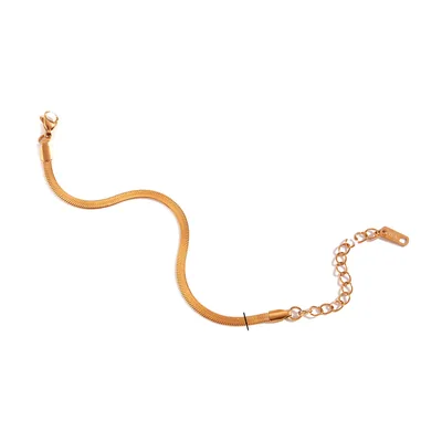Pulsera de Cadena Snake, Acero Inoxidable 316L