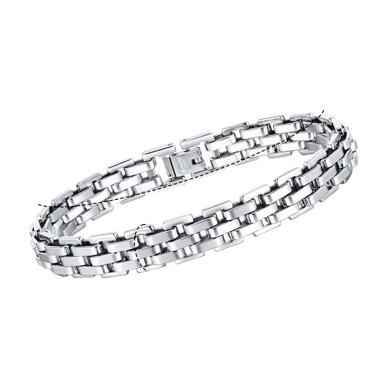Byzantine Link Chain Bracelet, 316L Stainless Steel