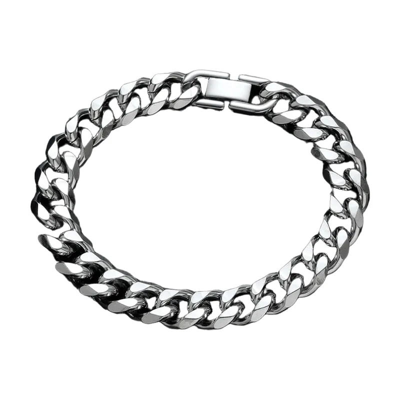 Bracelet Chaîne Cubaine, Acier Inoxydable 316L