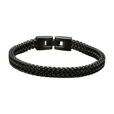 Pulsera de Cadena de Doble Eslabón Estilo Biker, Acero Inoxidable 316L