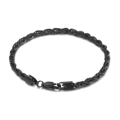 Bracciale a Catena Torsile, Acciaio Inossidabile 316L