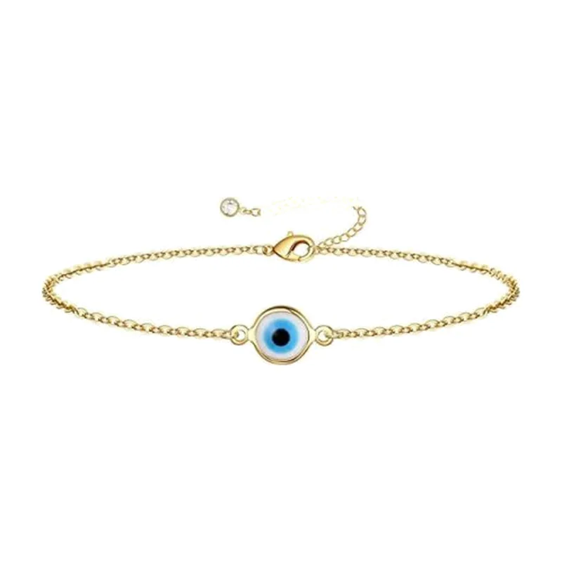 Pulsera con Ojo Turco, Acero Inoxidable 316L