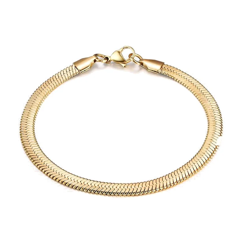 Snake Chain Bracelet, 316L Stainless Steel