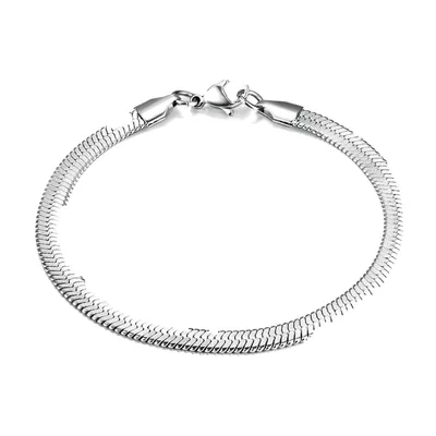Bracciale a Catena Snake in Acciaio Inox 316L