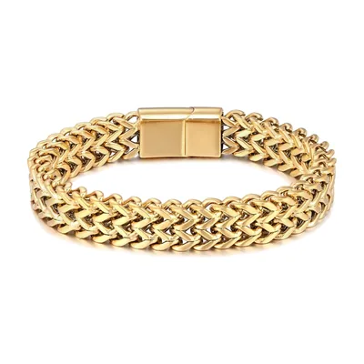 Pulsera de Eslabones Cubanos, Acero Inoxidable 316L