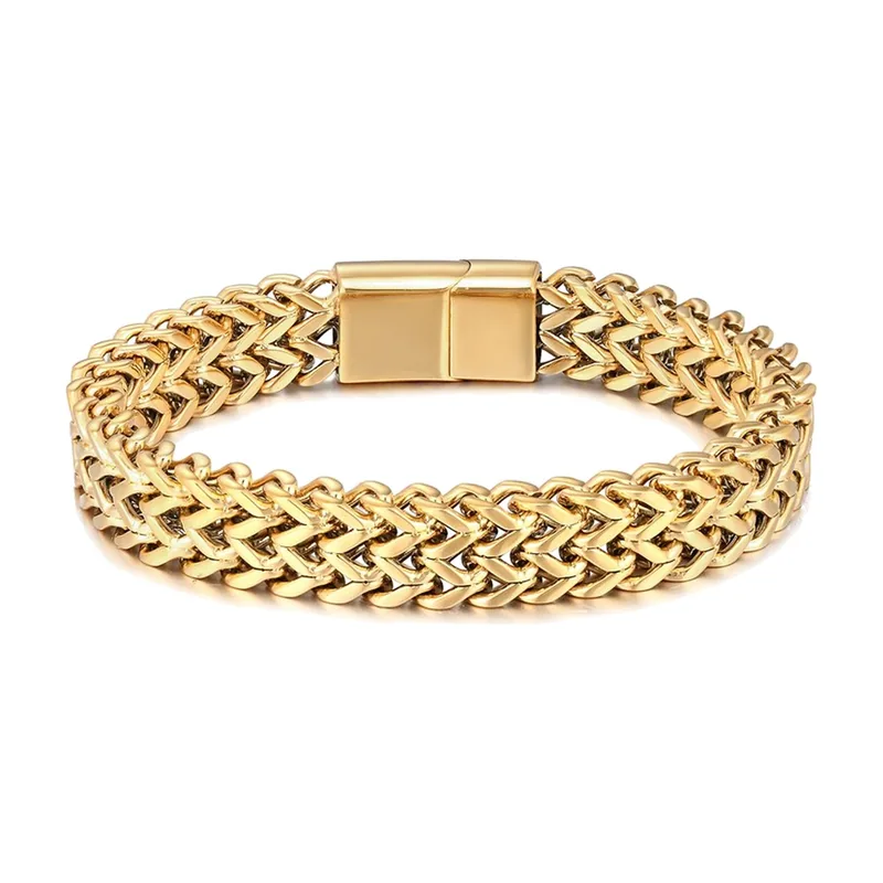 Kubanische Panzerkette Armband, 316L Edelstahl