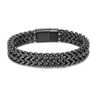Pulsera de Eslabones Cubanos, Acero Inoxidable 316L