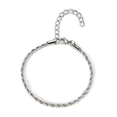Pulsera de Cadena Trenzada, Acero Inoxidable 316L