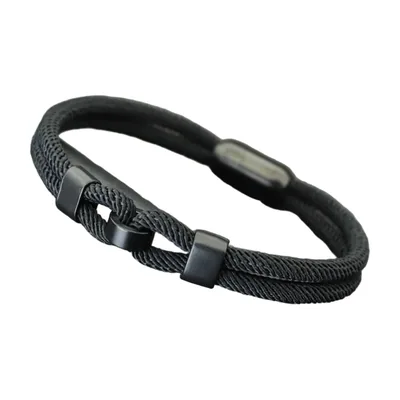 Pulsera de Cuerda Trenzada con Cierre Magnético, Acero Inoxidable