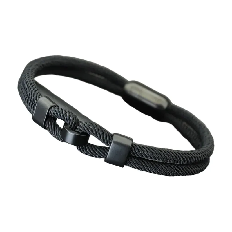 Pulsera de Cuerda Trenzada con Cierre Magnético, Acero Inoxidable