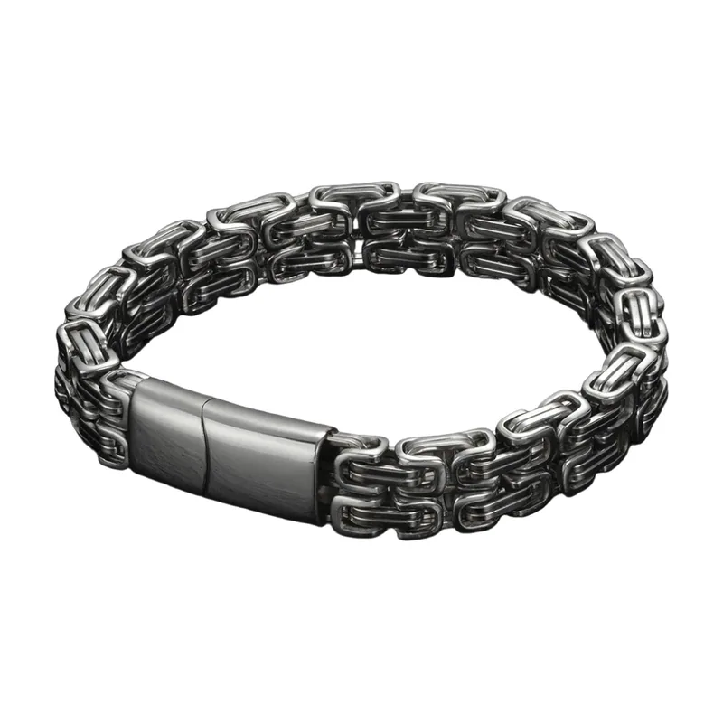 Bracelet Double Nucleo Emperor en Acier Inoxydable