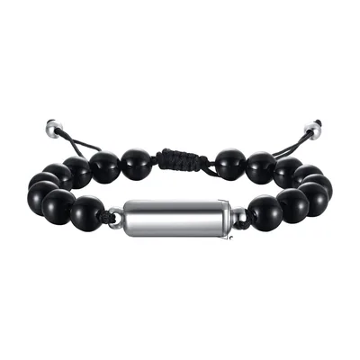 Pulsera Urna Funeraria con Cuentas, Acero Inoxidable 316L