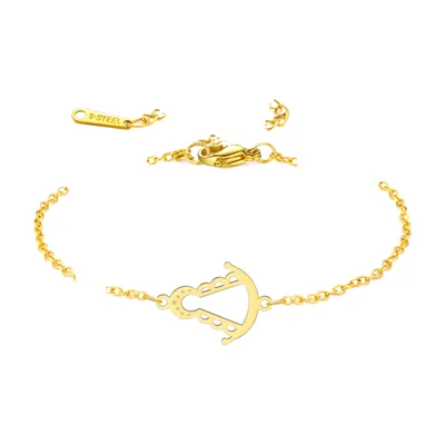Pulsera con Medalla de Nuestra Señora de El Rocío, Acero Inoxidable