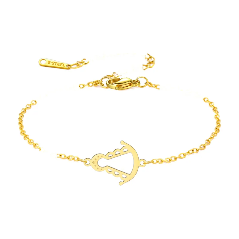 Pulsera con Medalla de Nuestra Señora de El Rocío, Acero Inoxidable