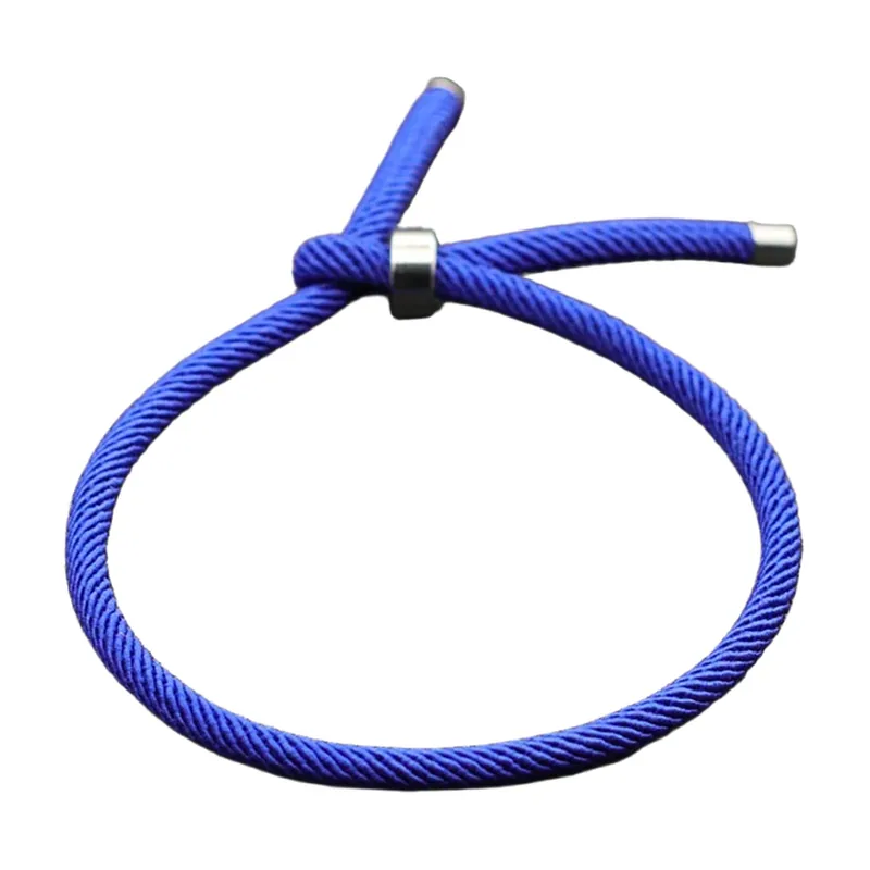 Pulsera de Cordón Minimalista Ajustable, Acero Inoxidable 316L