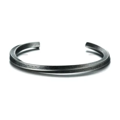 Bracciale Cuff Mobius Twist, Acciaio Inossidabile 316L