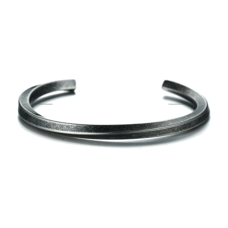 Mobius Twist Cuff Bracelet, 316L Stainless Steel