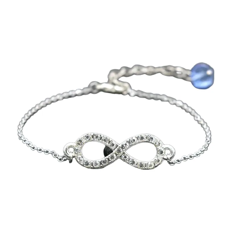 Pulsera del Mal de Ojo con Circonitas, Acero Inoxidable