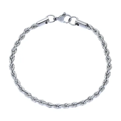 Pulsera de Cadena Trenzada de Acero Inoxidable 316L