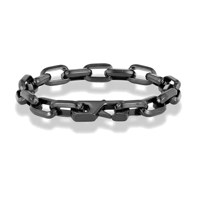 Herren Panzerkette im Biker-Stil, Antik-Edelstahl