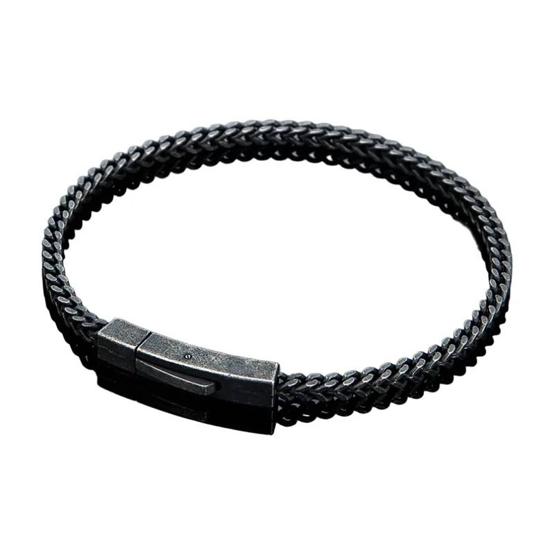 Byzantine Link Chain Bracelet, 316L Stainless Steel