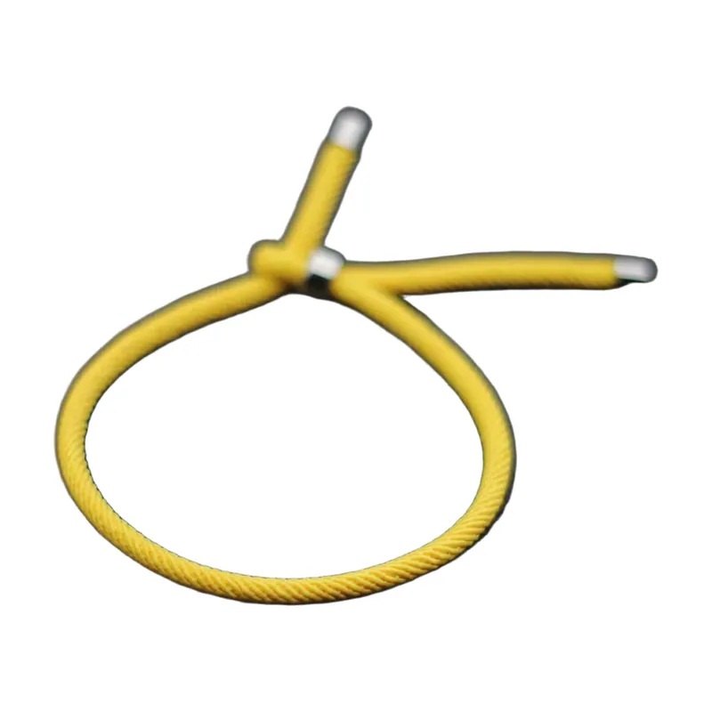 Pulsera de Cordón Minimalista con Detalle de Acero Inoxidable