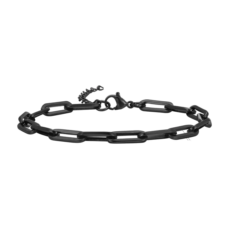 Bracciale a Maglie Rettangolari, Acciaio Inossidabile