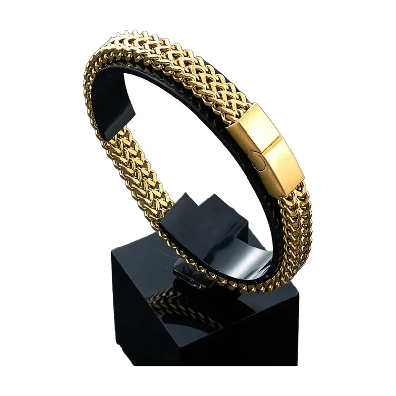 Bracelet Chaîne Byzantine, Acier Inoxydable 316L