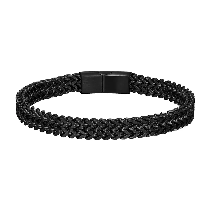 Pulsera de Cadena Trenzada de Acero Inoxidable 316L