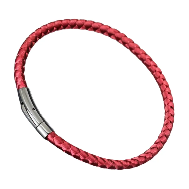 Bracelet en Corde Tressée avec Fermoir en Acier Inoxydable 316L