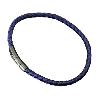 Braided Cord Bracelet with Stainless Steel Clasp