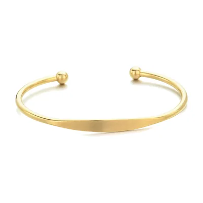 Brazalete Rígido Minimalista, Acero Inoxidable 316L