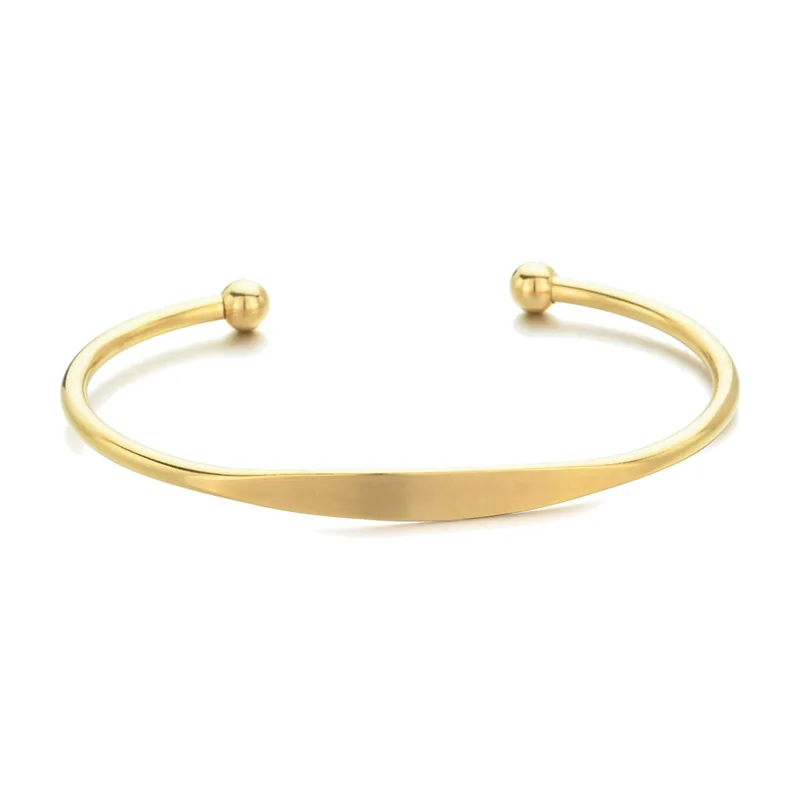 Bracelet Jonc Minimaliste, Acier Inoxydable 316L