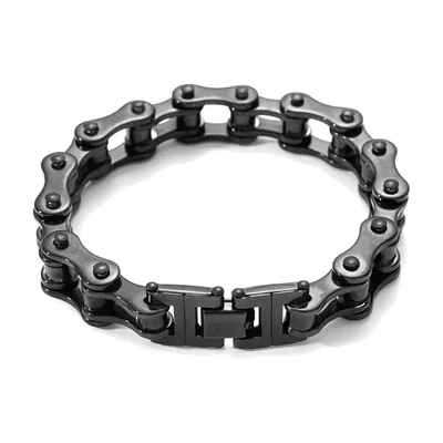Bracciale a Catena di Bicicletta, Acciaio Inox 316L