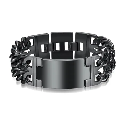 Cuban Link Chain Bracelet, 316L Stainless Steel, 24mm