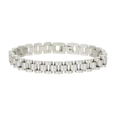 Pulsera de Eslabones de Acero Inoxidable Pulido, Acero 316L