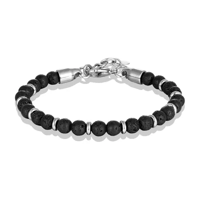 Pulsera de Ojo de Tigre y Acero Inoxidable 316L