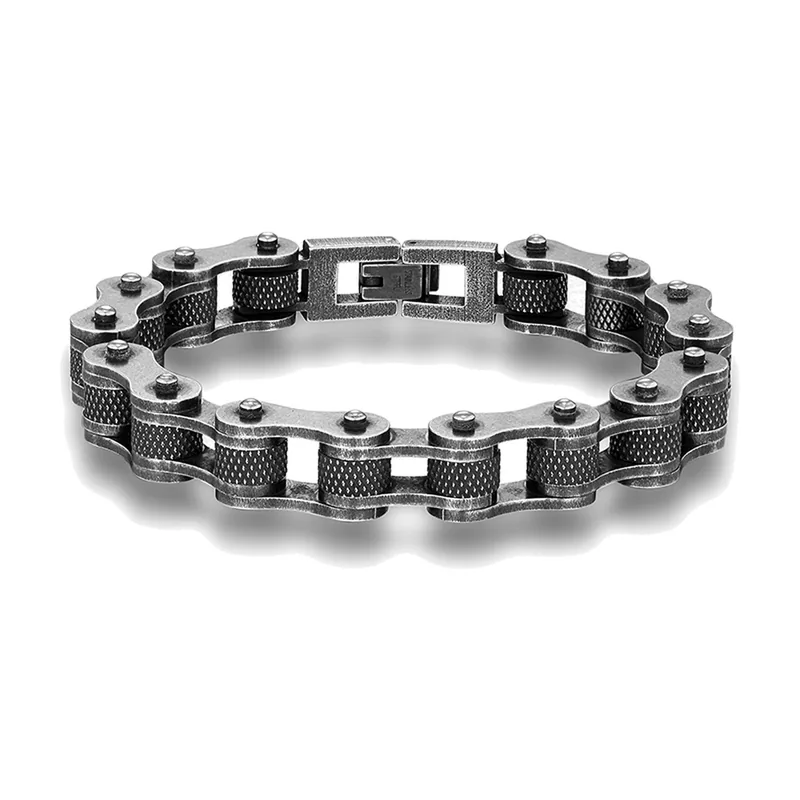 Pulsera de Cadena de Moto Biker, Acero Inoxidable