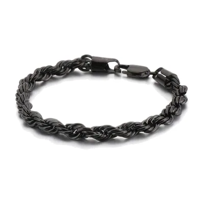 Bracelet Chaîne Torsadée, Acier Inoxydable 316L