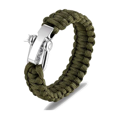 Braided Paracord Bracelet with 316L Stainless Steel Clasp