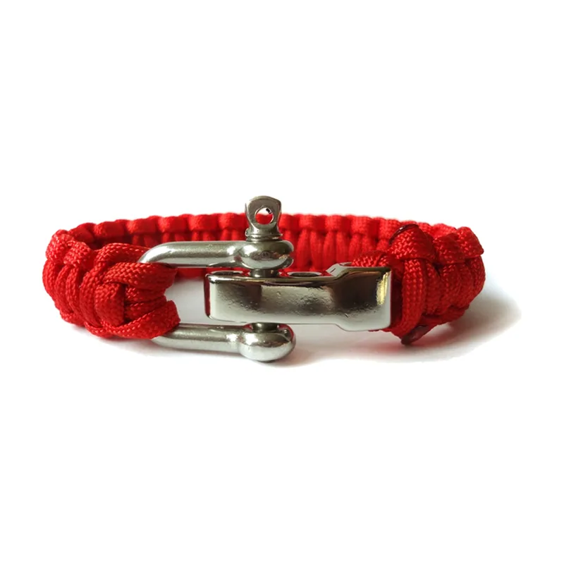 Braided Paracord Bracelet with 316L Stainless Steel Clasp