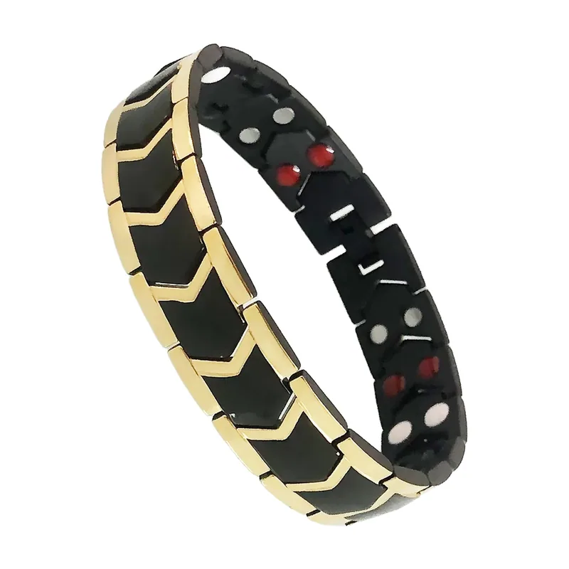 Arrow Pattern Link Bracelet, 316L Stainless Steel