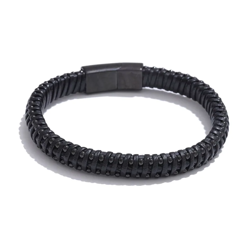 Pulsera de Cuerda Trenzada con Cierre Magnético, Acero Inoxidable