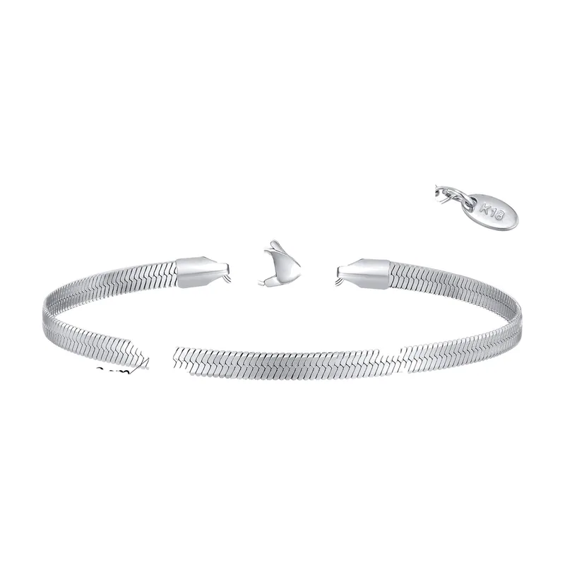 Pulsera de Cadena Snake en Acero Inoxidable 316L